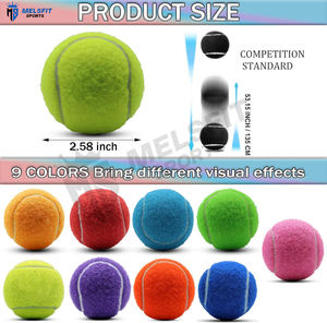 Balle de tennis pakistanaise de haute qualité, écologique, avec couleur et hauteur de rebond personnalisables pour un usage sportif professionnel - Product Image 4