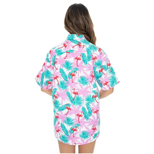 2026 Wholesale Custom Printed Floral Summer Vacation <b>Shirts</b> Unisex Aloha Hawaiian <b>Shirts</b> Lightweight Breathable Beach Wear Tops - Product Image 3