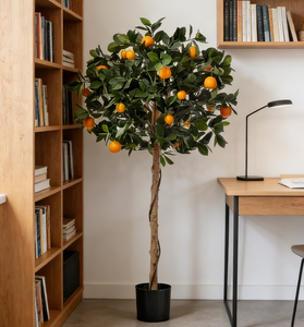 Albero d'<span class=keywords><strong>Arancio</strong></span> Artificiale a Bassa Manutenzione con Frutti Abbondanti, Goditi la Bellezza Sempreverde Senza Necessità di Annaffiare o Potare - Product Image 4