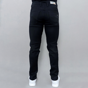 Jeans noirs extensibles pour hommes Gex, taille mi-haute, nouveau style, vente en gros sur mesure - Product Image 3