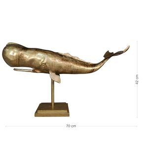 70 x 24 x 42 cm aluminum Whale Tail Sculpture Handmade Art Deco Wall Decor Animal Theme Living Room <b>Figure</b> - Product Image 5