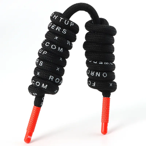 Cordon tressé en coton blanc personnalisé avec embout métallique, finition enduite, élastique, écologique pour textiles de maison, sweats à capuche, sacs, vêtements - Product Image 1