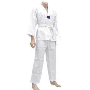 Dobok d'arts martiaux professionnel respirant, uniforme de Taekwondo, design personnalisé, ensemble de vêtements en coton pour hommes, femmes et enfants - Product Image 5