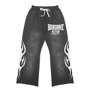 Survêtements à fermeture éclair avec broderie effet vieilli et délavé au soleil, design et logo personnalisés, style streetwear mode hiver, faible MOQ. - Product Image 6