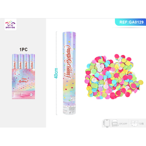 Fiore Circolare Serie Macaron 40CM Multicolore con Design HP Illuminante per Feste di Compleanno - Product Image 1