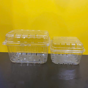Contenedor de Plástico para Frutas y Verduras Más Vendido en 2026, Cajas de Embalaje con Tapa Plegable, Material PET, Tipo Concha - Product Image 1