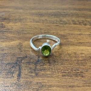 <b>Dainty</b> 1.9 Grams Peridot Fine <b>Ring</b> - Product Image 1