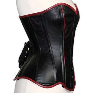 Fajas moldeadoras: Corsés de cuero genuino para mujer, los más vendidos, transpirables, impermeables, ecológicos, con bordados. - Product Image 3