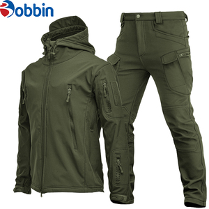 Conjunto de Chaqueta con Cremallera y Pantalones Cargo para Hombre, Estilo Vintage, Ecológico, para Exteriores, Resistente al Viento, Transpirable, Cómodo, con Capucha, para Senderismo - Product Image 1