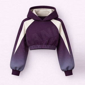Nuevas sudaderas con capucha para mujer, ligeras, MOQ bajo, estilo cómodo, sudaderas cortas para mujer en venta - Product Image 2