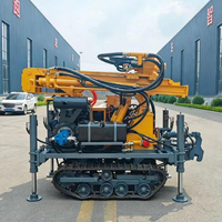 Plateforme de forage de puits d'eau portable, équipement de forage de puits DTH de 200 m pour l'exploitation minière et la construction