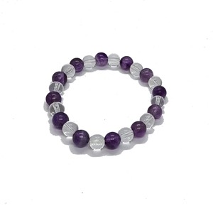High quality Amethyst Crystal Gemstone <b>Bead</b> <b>Bracelet</b> Fashion Charm Jewelry for <b>Men</b> Women for Energy Meditation Gift supple - Product Image 2