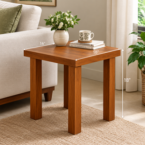 Modern Eco-Friendly Wooden <b>End</b> <b>Table</b> Square Side <b>Table</b> Compact Accent <b>Table</b> for Bedroom <b>Living</b> <b>Room</b> Apartment Hotel - Product Image 2