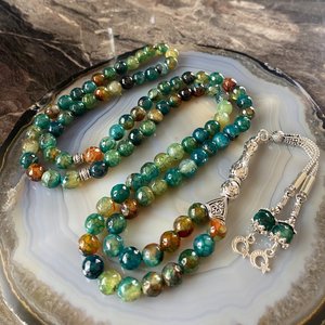 Tasbih Mala Classique en Résine, Perles de Prière Islamiques Faits Main Tendance, Unisexe, pour la Prière Quotidienne, la Méditation, Idéal pour les Occasions Spéciales - Product Image 4
