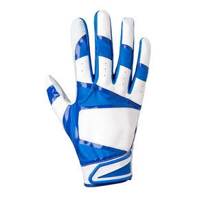 Gants de frappe en cuir bleu et blanc, ambidextres, fermeture auto-agrippante, unisexes, pour adultes, durables, pour l'entraînement - Product Image 4