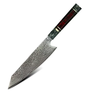 Cuchillos LEGACY BLADES de Acero de Damasco, Juego de 3 Piezas, Estilo Japonés, Hechos a Mano, Cuchillo de Chef Afilado, Mango de Resina, Hoja Recta, Ambidiestros - Product Image 3