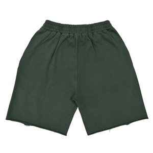 Nouveauté : Short Homme Personnalisé Imprimé Flamme Streetwear Oversize Décontracté avec Cordon de Serrage et Ourlet Brut – Style Hip Hop pour l'Été, la Gym et la Détente – Vert - Product Image 2