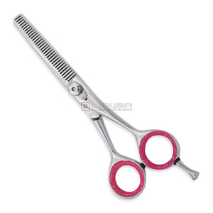 Professional Japanese Steel 6.5 Inch Salon Hair Thinning Scissors Sharp <b>Edge</b> Comfortable <b>Plastic</b> Handle for Salon Use - Product Image 2