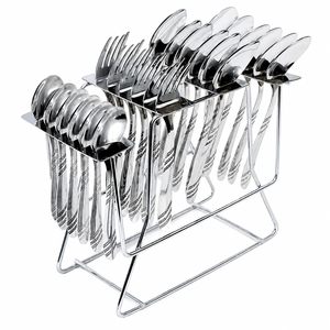 Support à Cuillères en Acier Inoxydable, Organisateur de Couverts, Rangement pour Ustensiles de Cuisine, Présentoir de Comptoir pour Cuillères - Product Image 3