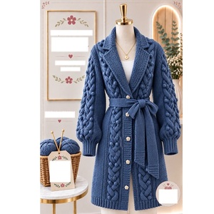Pulls 100% acrylique ou coton, calibre 12, pour femmes, très tendance, style décontracté, pour la saison hivernale, fournisseur du Bangladesh. - Product Image 1