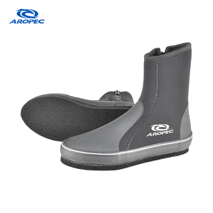 Botas de Buceo Antideslizantes Aropec de 5 mm con Suela de Neopreno y Fieltro, Color Negro, YKK # Protección de Goma Reforzada con 8 Cierres para Entornos con Musgo - Product Image 1