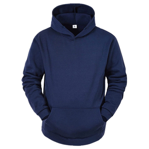 Men's Vintage Two-Piece Hoodie Jogger Set Winter Sports Wholesale 100% Cotton Custom Logo Solid Pattern Blank Pullover - Product Image 3