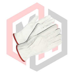 Leather Safety Driver Gloves Made Soft Smooth Goatskin Leather Anti-Slip Anti-static Adjustable <b>Wristlet</b> Cuff Unisex Gloves - Product Image 4