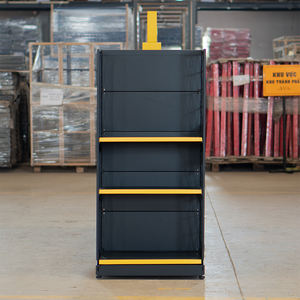 Vietnam OEM Metal Gondola <b>Shelving</b> <b>Unit</b> | ADONG Brand Heavy Duty Single-Sided Supermarket Rack | Epoxy Powder Coating | Direct - Product Image 2