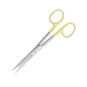 Ciseaux chirurgicaux de qualité supérieure, plaqués or, 5,5 pouces, TC, droits, professionnels, pour salle d'opération, prix avantageux - Product Image 4