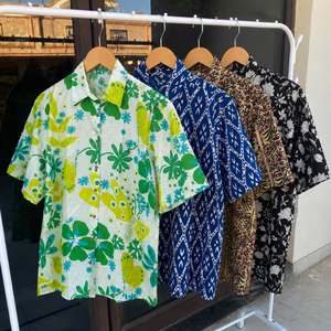 Kurtas de Algodón Puro para Hombre, Ropa de Verano, Algodón Suave, Estilo Indio, Cómodas, Casuales, Corte Regular, Secado Rápido, Estampado de Bloques - Product Image 1
