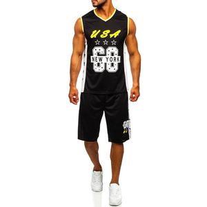 Conjunto de Uniforme de Baloncesto y Fútbol Sublimado Personalizado, Transpirable, Sin Mangas, Tallas Grandes, Tallas Estadounidenses, 100% Poliéster, Para Toda Temporada, Para Equipos - Product Image 2
