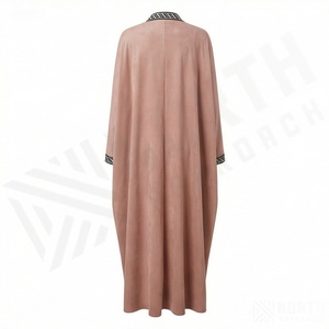 Abaya de Chifón de Manga Larga, Estilo Islámico, Transpirable, para Mujer, Ropa Musulmana Moderna, Servicio OEM, Venta al Por Mayor, Calidad Premium - Product Image 2