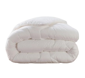 Housse de couette en coton de qualité supérieure personnalisée OEM, blanche unie, taille complète, 300 fils, imperméable, pour usage domestique et hôtelier - Product Image 2