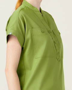 Ensemble de tenues d'esthéticienne personnalisées, uniformes de spa élégants, ensembles de blouses OEM pour femmes, uniformes d'hôpital tissés, qualité économique - Product Image 6
