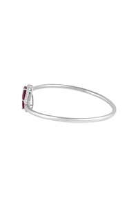 กำไลเพชรและทับทิม เงินแท้ 92.5 รุ่น KLSB-20474 - Product Image 4