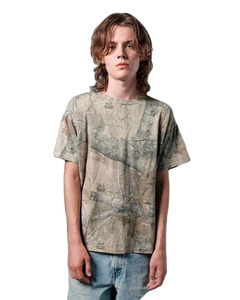 Custom Camouflage T-Shirts 100% Cotton Jersey Breathable High Quality Cotton <b>Cropped</b> Boxy Fit Blank Plain <b>Men's</b> Camo T-Shirts - Product Image 2