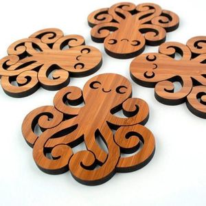 Superior Quality Classic Round Wooden Coaster for Coffee Mug Natural Wood Beverage Pad Durable <b>Table</b> <b>Protection</b> Accessory - Product Image 2