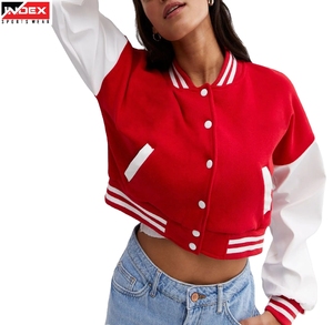 Blouson universitaire pour femme, style streetwear, bomber personnalisé, vêtement d'extérieur d'hiver pour la production de vêtements - Product Image 1