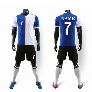 Uniforme de Fútbol Personalizado al por Mayor, Camiseta de Fútbol Morada y Blanca con Impresión de Nombre y Número, Diseño Moderno - Product Image 3