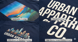 เสื้อยืดคอกลมแขนสั้นพิมพ์ลายตัวอักษรด้านหน้าสำหรับผู้ชายจาก Urban Apparel Co. ผลิตจากผ้าฝ้าย 100% ทรงปกติ สวมใส่สบาย ผ้าถัก ไม่ยับง่าย - Product Image 5