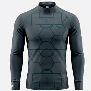 Breathable Athletic <b>Compression</b> <b>Shirt</b> <b>For</b> Football And Gym Designed <b>For</b> Muscle Fit Comfort Flexibility And High Performance - Product Image 1