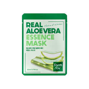 Mascarilla Facial de Esencia de Aloe Vera Real Farmstay (10 Unidades) con Ingredientes Hidratantes Herbales - Product Image 1