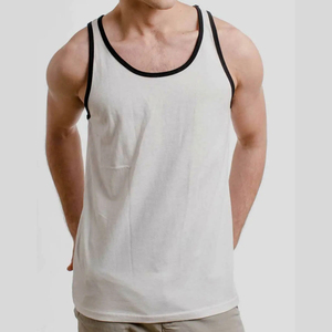 เสื้อกล้ามกีฬาผู้ชายสำหรับฤดูร้อน สีพื้น ผ้ารัดรูป ไร้แขน เหมาะสำหรับบาสเกตบอล ฟิตเนส ระบายอากาศได้ดี - Product Image 4