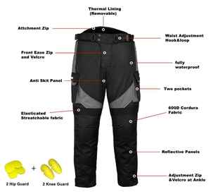 Nouvelle veste de moto pour homme en cuir, chaude, respirante, imperméable, anti-chute, pour motocross et course - Product Image 6
