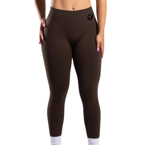 Leggings de compression marron taille haute sans couture pour femme, idéaux pour la gym, le fitness, le yoga, la course à pied, l'entraînement, résistants aux squats, extensibles dans quatre directions, pour activités sportives - Product Image 3