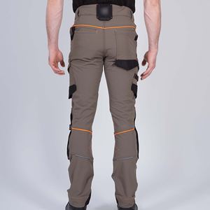 Pantalon de travail de sécurité pour la construction, pantalon réfléchissant pour hommes, pantalon cargo multi-poches, respirant, en coton, OEM - Product Image 3