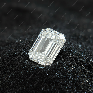 Diamant de laboratoire en vrac taille émeraude DEF VVS VS1 de 1 à 4 carats, certifié HPHT CVD, pour bijoux - Product Image 2