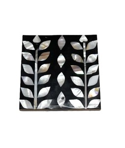 Natural Mother Of Pearl Inlay Coaster Polish Finished <b>Square</b> Shaped For Home Hotel Restaurant Chic Artisan Coaster For Tabletop - Product Image 5