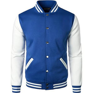 Veste de baseball varsity pour homme, style vintage, décontractée, coupe slim, streetwear, chaude pour l'hiver, manteau de basketball - Product Image 2