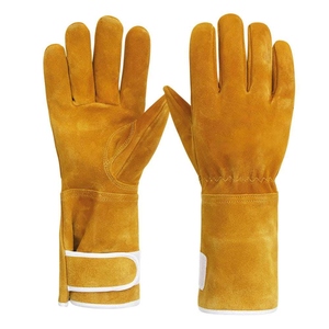 Guantes de Soldadura de Piel de Vacuno de Primera Calidad, Resistentes al Calor y a las Chispas, Duraderos, Flexibles, para Uso General y Bomberos - Product Image 1